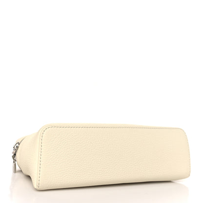 Loro Piana Grained Calfskin L19 Extra Pocket Pouch Whisper White 3 of 7