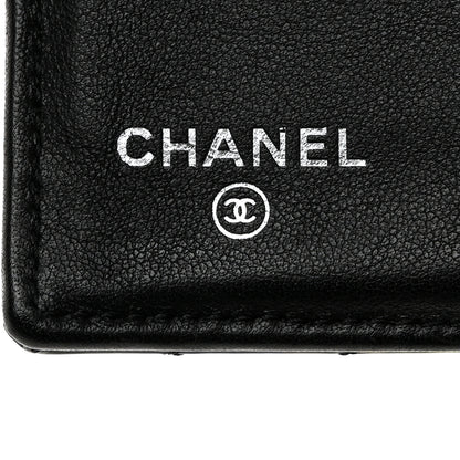 Chanel Iridescent Patent Quilted Large Flap Wallet Black 6 of 8