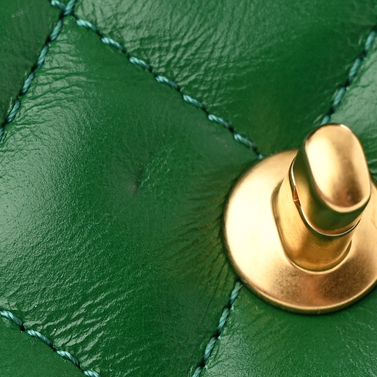 Chanel Shiny Aged Calfskin Quilted Nano Kelly Shopper Green 11 of 11