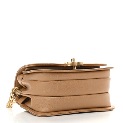 Chanel Caviar Mini Messenger Bag Beige 4 of 9