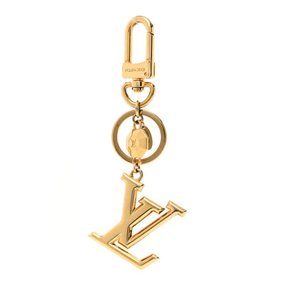 Louis Vuitton LV Facettes Bag Charm Key Holder Gold 1 of 5