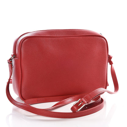 Saint Laurent Lambskin Monogram Lou Camera Bag Eros Red 2 of 9