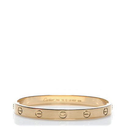 Cartier 18K Yellow Gold LOVE Bracelet 16 1 of 5