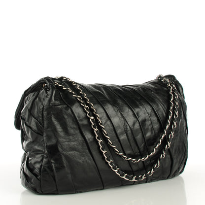 Chanel Glazed Calfskin Twisted Maxi Flap Black 3 of 7