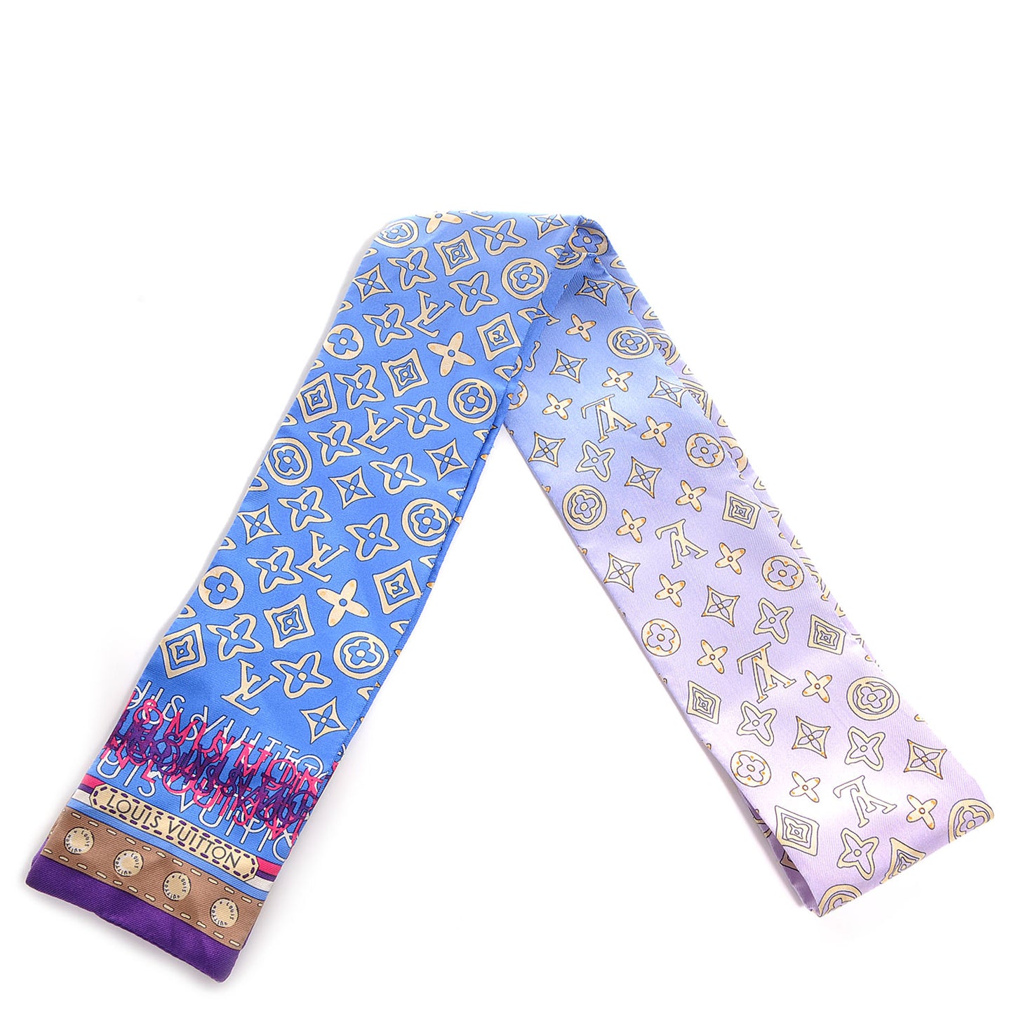 Silk Monogram Map Bandeau