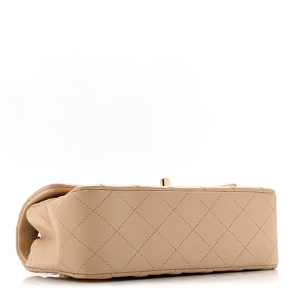 Chanel Lambskin Quilted Mini Rectangular Flap Beige 4 of 17