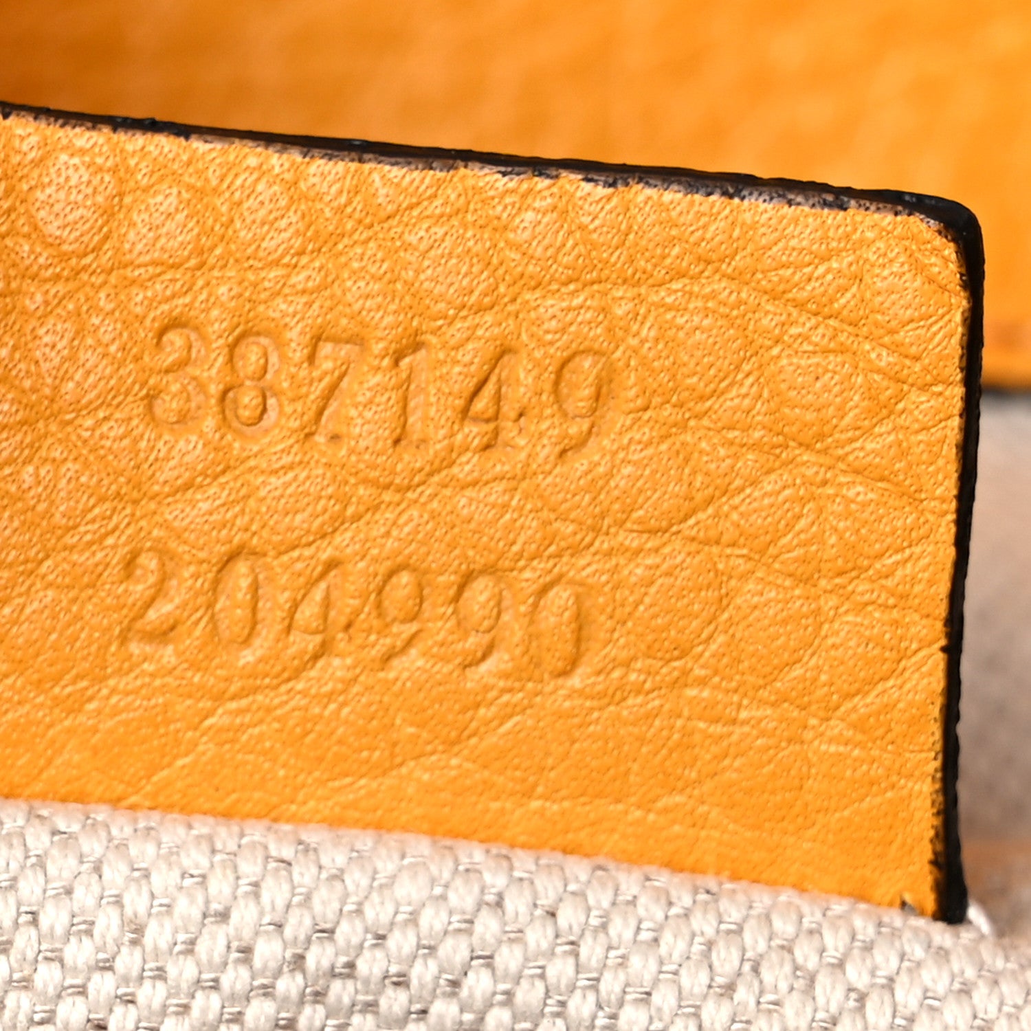Gucci Calfskin Bamboo Small Backpack Yellow 7 of 15