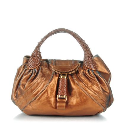 Fendi Nappa Fortuny Hologram Spy Tobacco Oro Ambrato 1 of 7