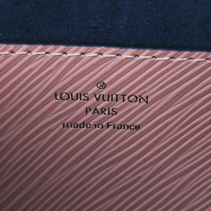 Louis Vuitton Epi Braided Twist Shoulder Bag MM Navy Rose Ballerine 7 of 11