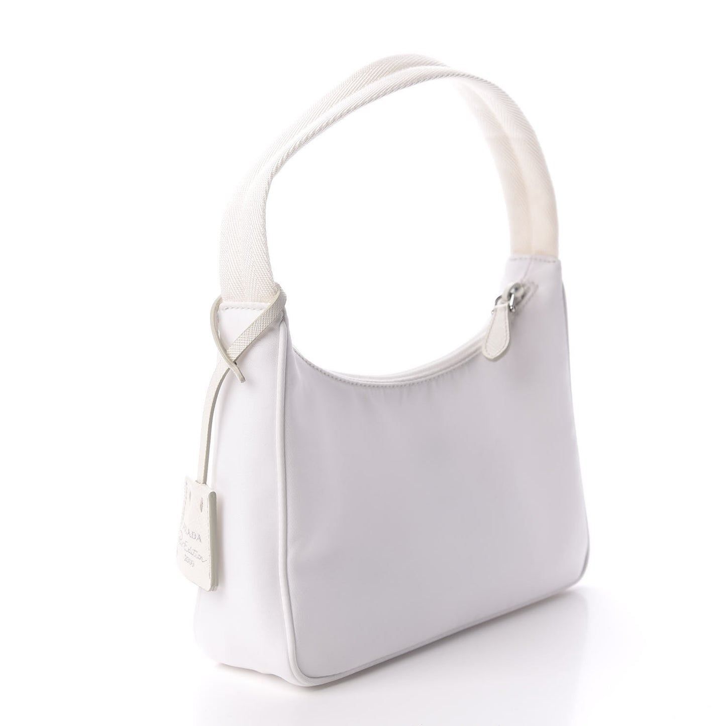 Tessuto Nylon Mini Re-Edition 2000 Bag White