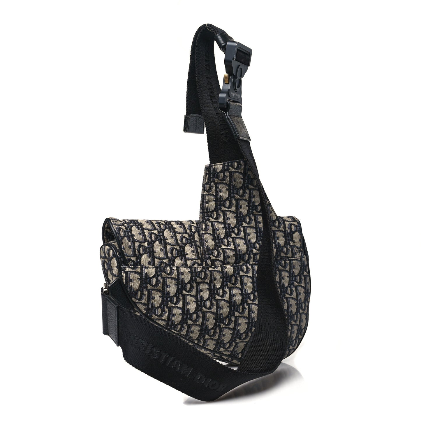 Oblique Mens Saddle Bag Blue