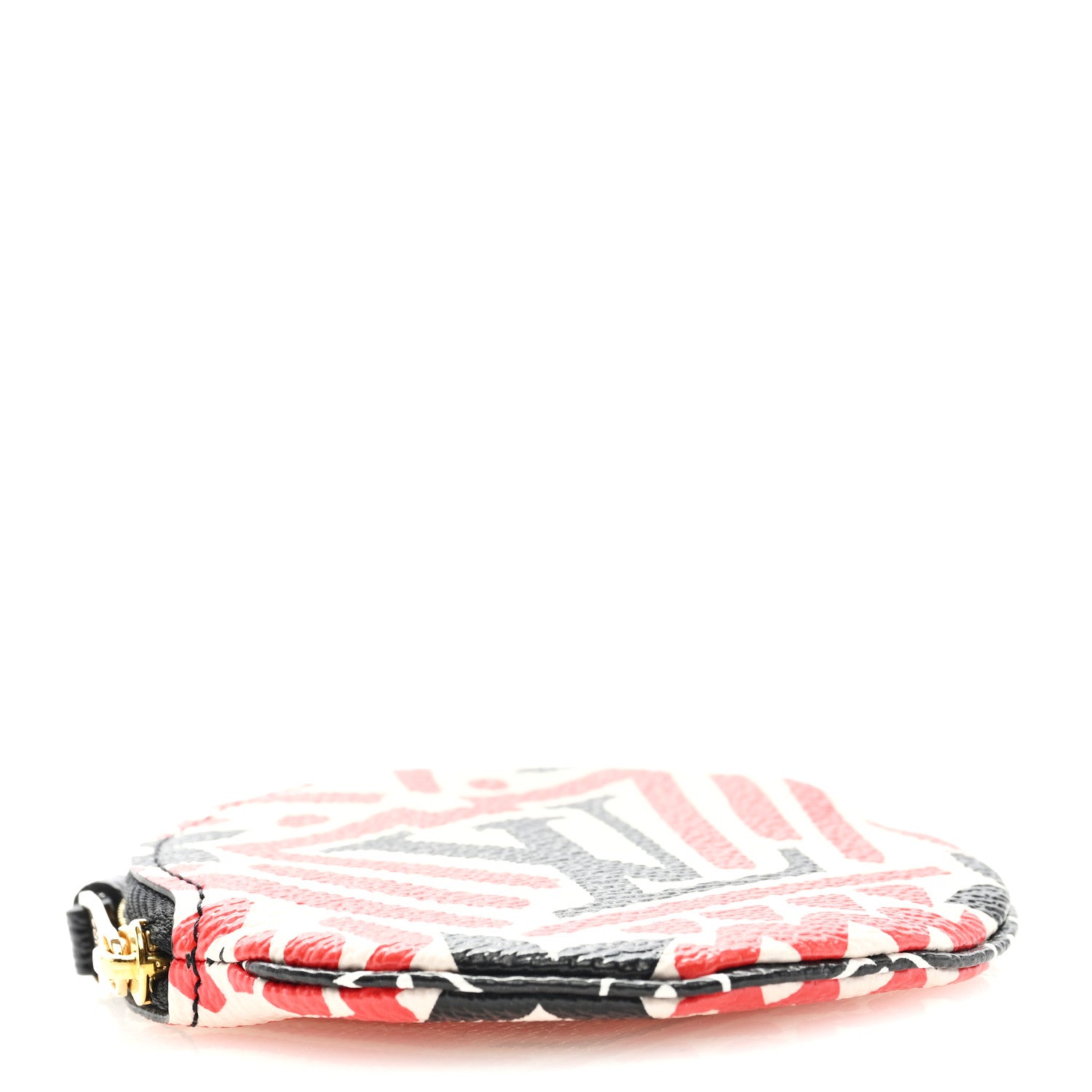 Louis Vuitton Monogram Giant Crafty Round Coin Purse Creme Rouge 4 of 6