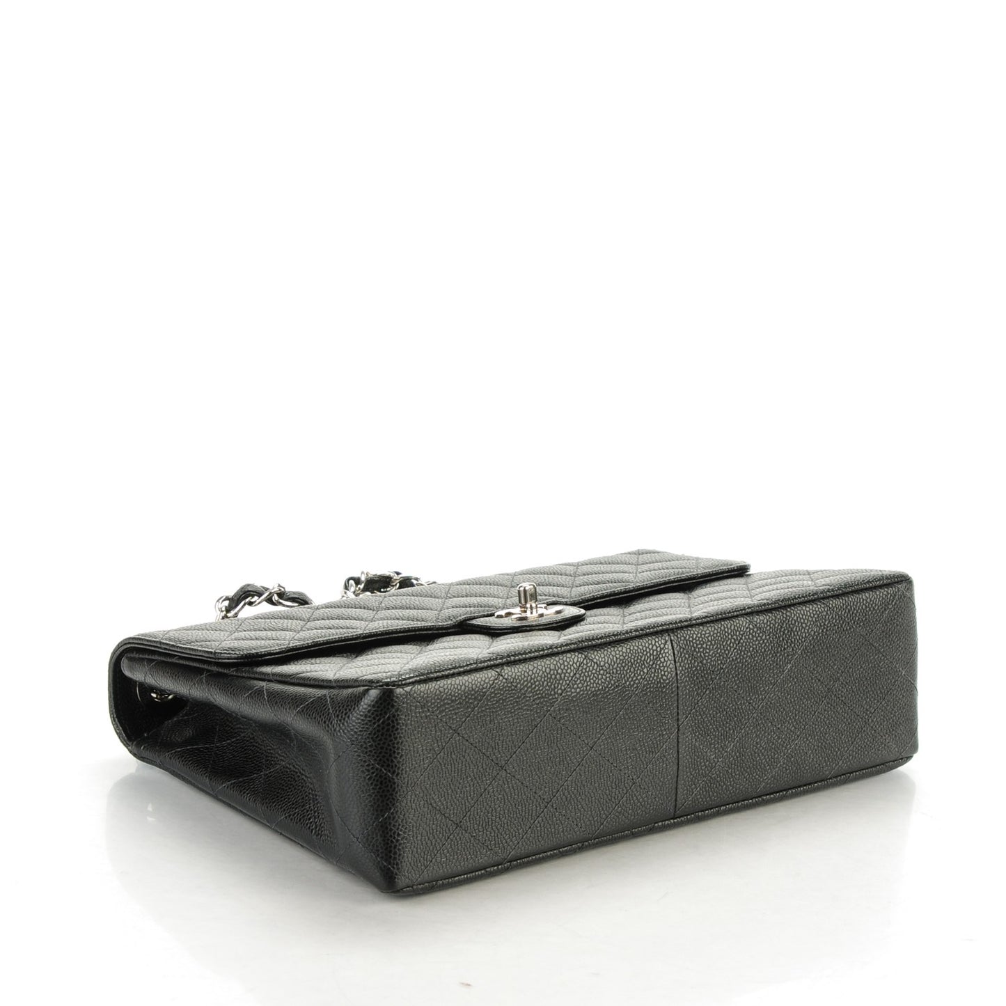 Caviar Jumbo Single Flap Black