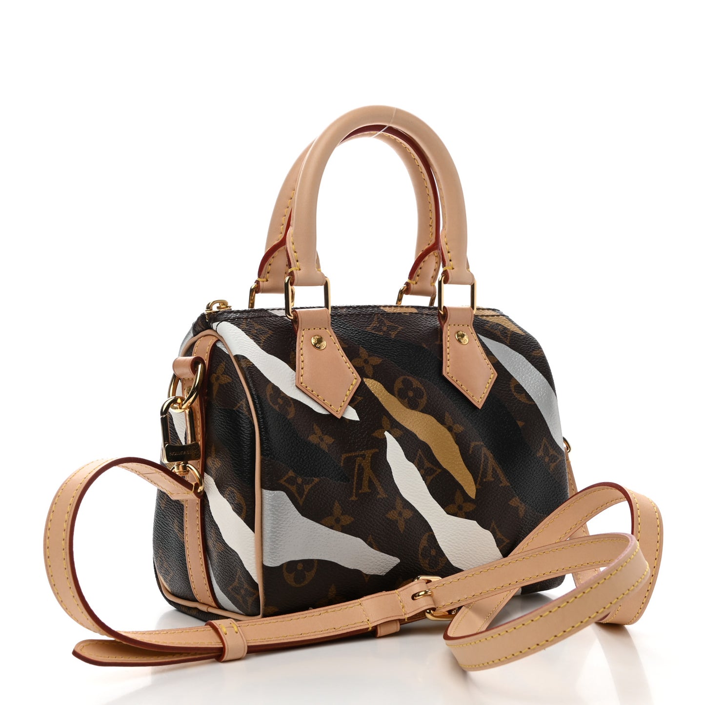 X LOL Monogram Speedy BB Gold Silver
