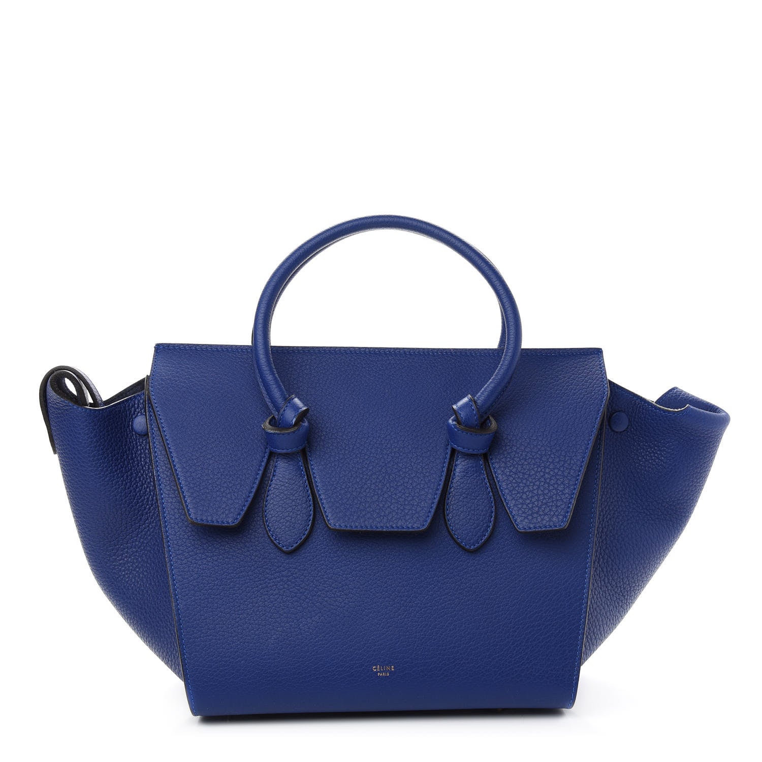 Celine Crisped Calfskin Mini Tie Knot Tote Indigo 1 of 11