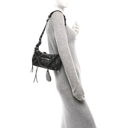 Balenciaga Agneau Arena Mini Le Cagole Duffle Crossbody Bag Black 2 of 11