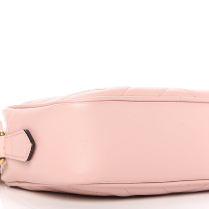 Gucci Calfskin Matelasse Mini GG Marmont Chain Shoulder Bag Perfect Pink 6 of 10