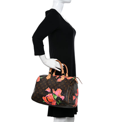Louis Vuitton Monogram Roses Speedy 30 2 of 11