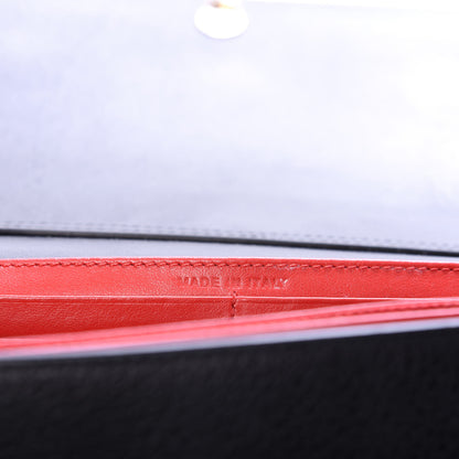 Christian Louboutin Grained Calfskin Spikes Loubinthesky Paloma Wallet On Chain Black Multimetal 7 of 11