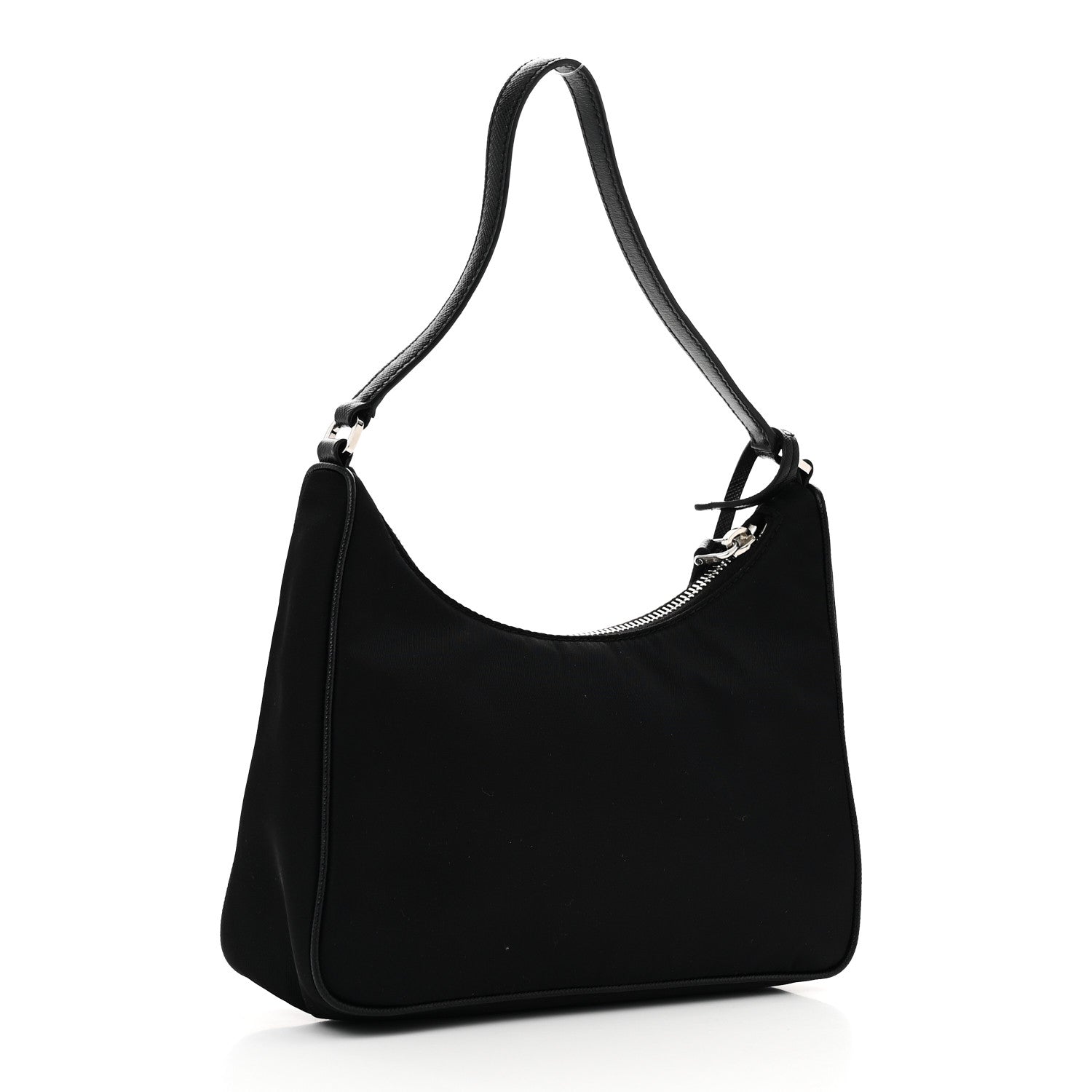 Prada Tessuto Nylon Saffiano Mini Re-Edition 2005 Bag Black 3 of 10