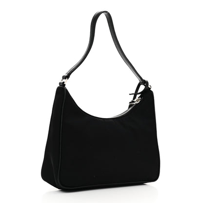 Prada Tessuto Nylon Saffiano Mini Re-Edition 2005 Bag Black 3 of 10