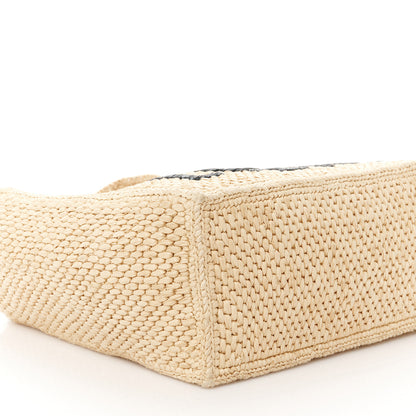 Loewe Raffia Small Paula's Ibiza Logo Tote Natural Tan 8 of 9