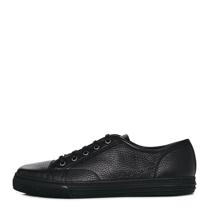 Gucci Nappa Mens Low Top Sneakers 9 Black 1 of 9