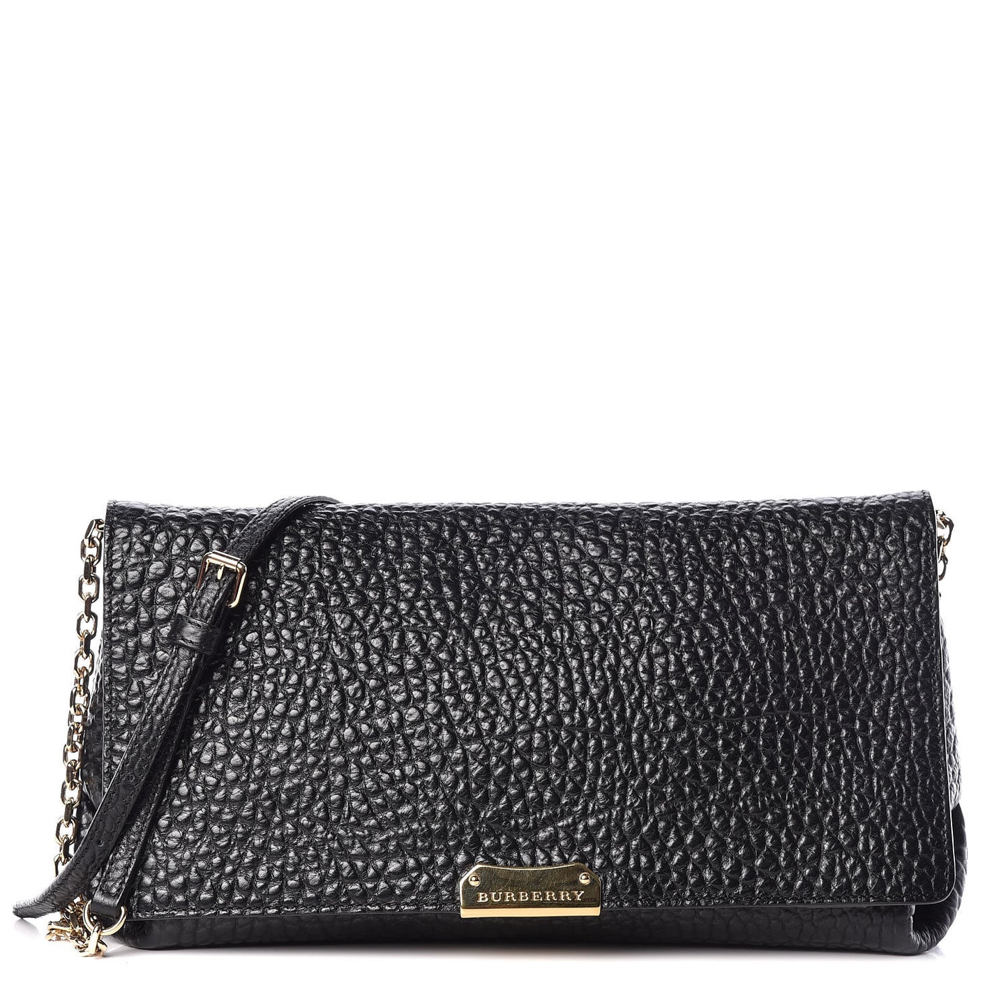 Signature Grain Medium Mildenhall Crossbody Bag Black