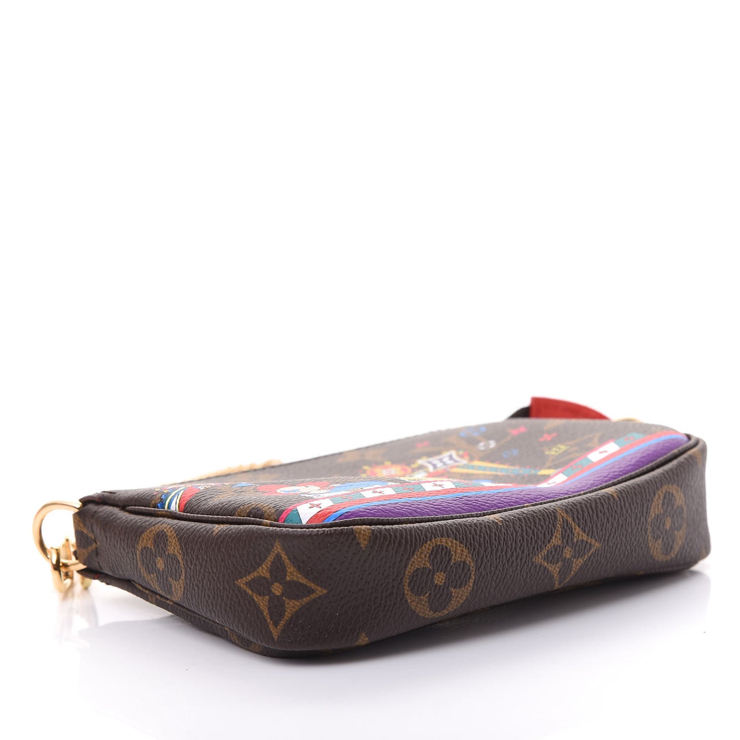 Monogram 2020 Christmas Animation Bumper Cars Mini Pochette Accessories Coquelicot