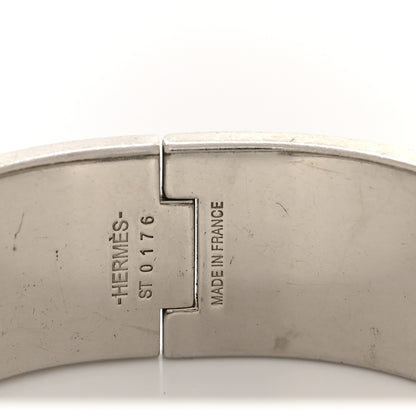 Hermes Enamel Wide Clic Clac H Bracelet PM Black 4 of 5