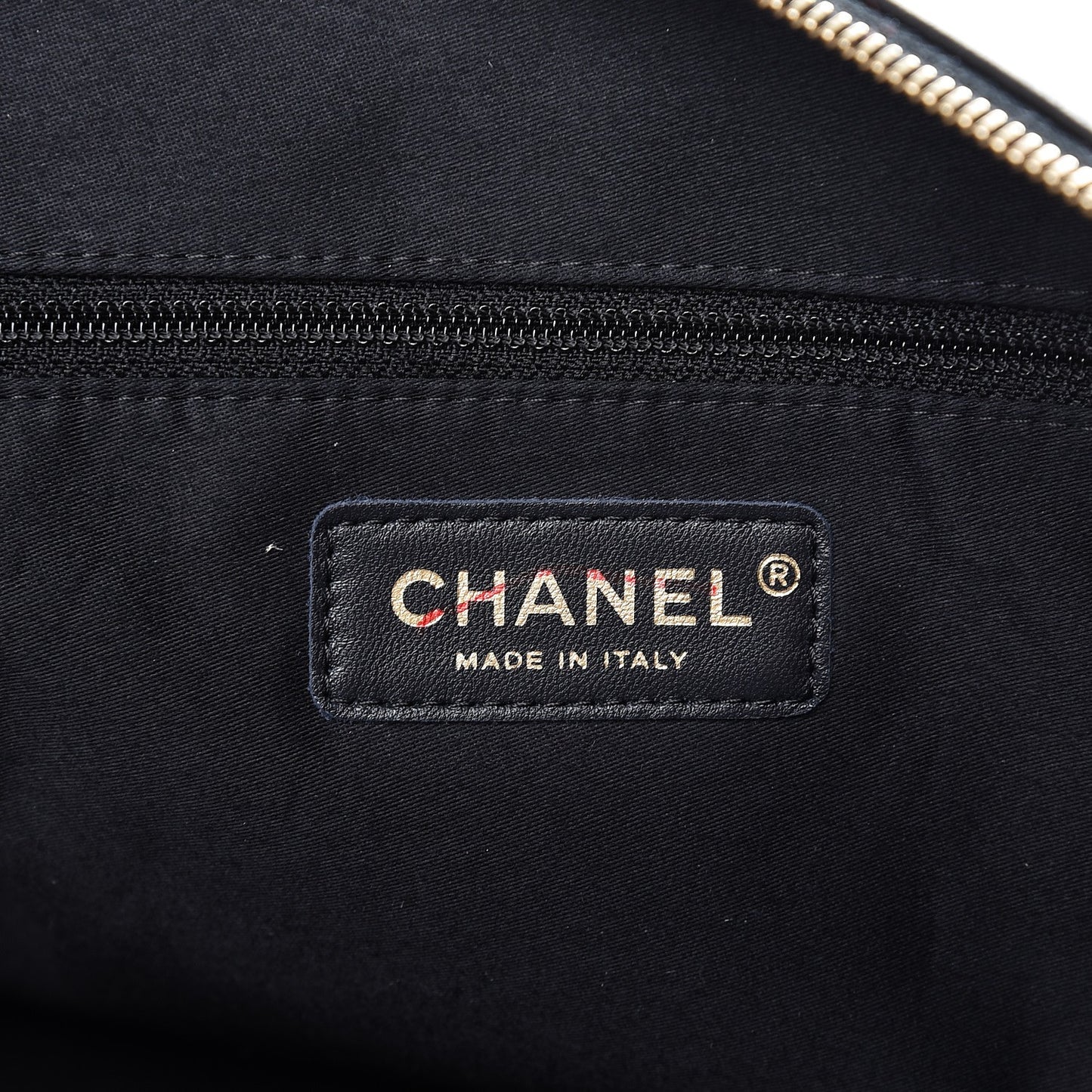 Lambskin Large Girl Bag Black Beige