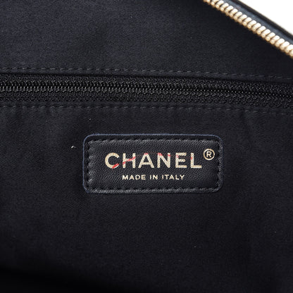 Chanel Lambskin Large Girl Bag Black Beige 6 of 8