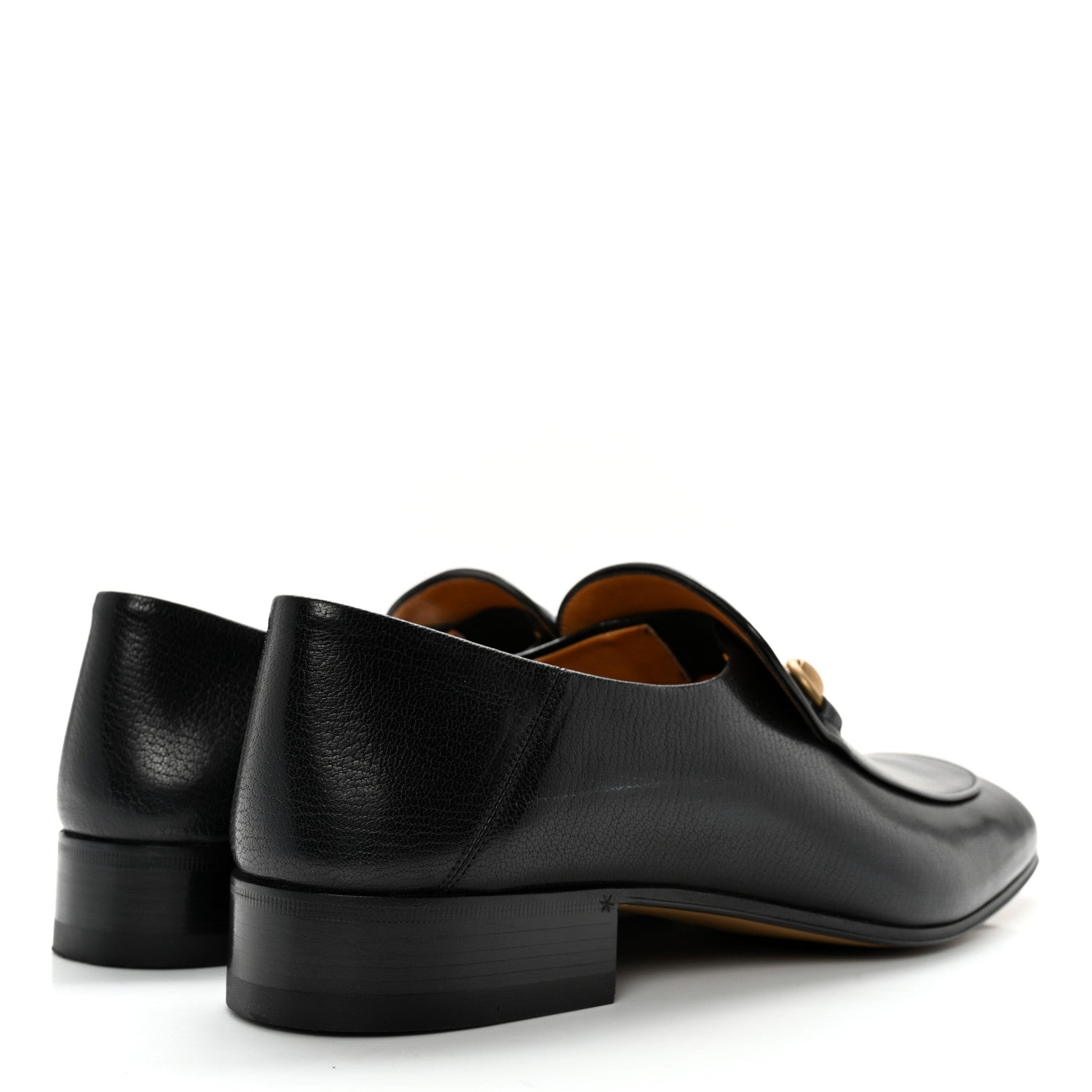 Gucci Goatskin Mens Horsebit Loafers 10 Black 4 of 12
