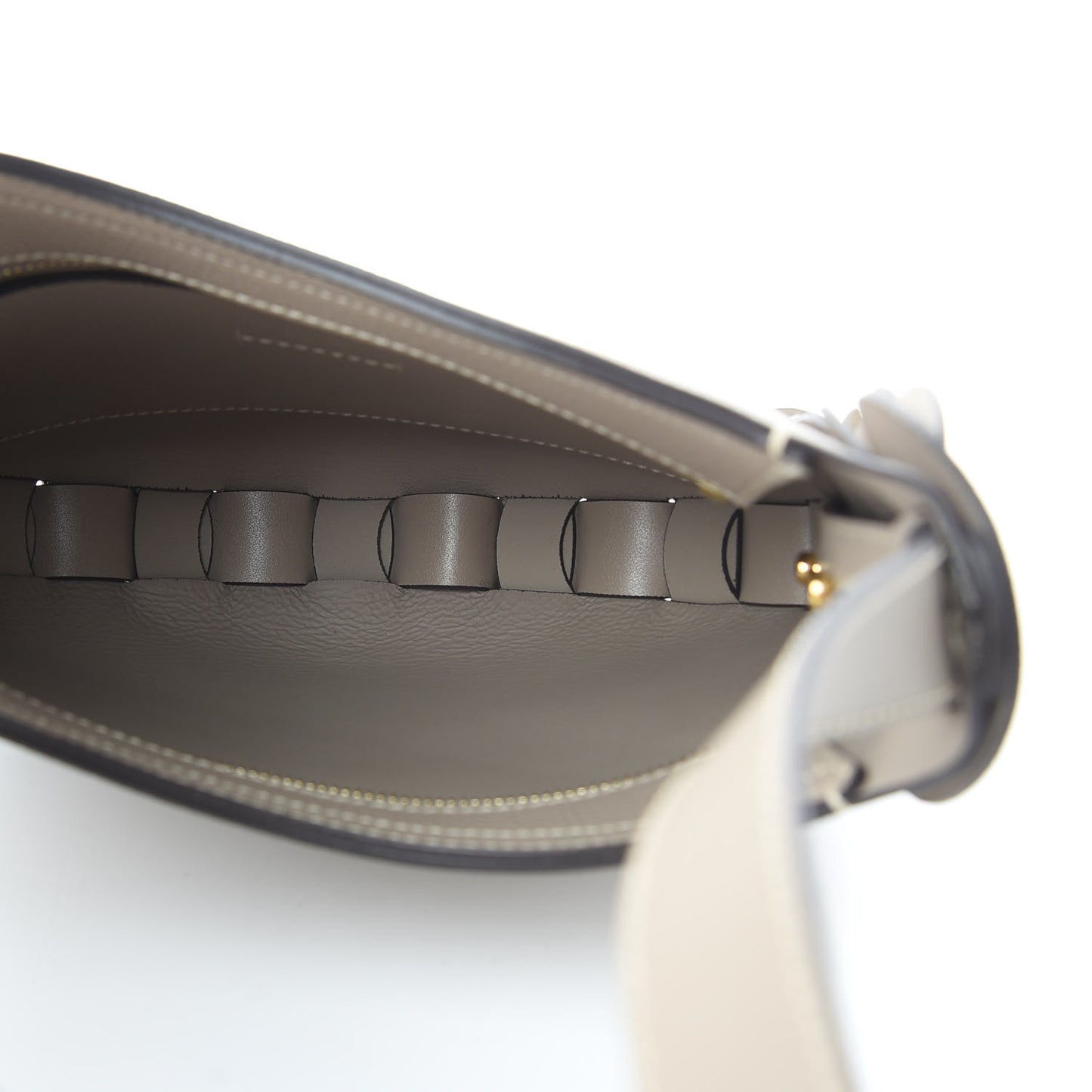Small Grain Smooth Calfskin Small Darryl Hobo Motty Grey