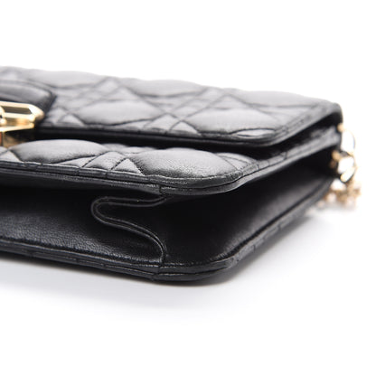 Christian Dior Lambskin Cannage Miss Dior Promenade Pouch Black 11 of 14