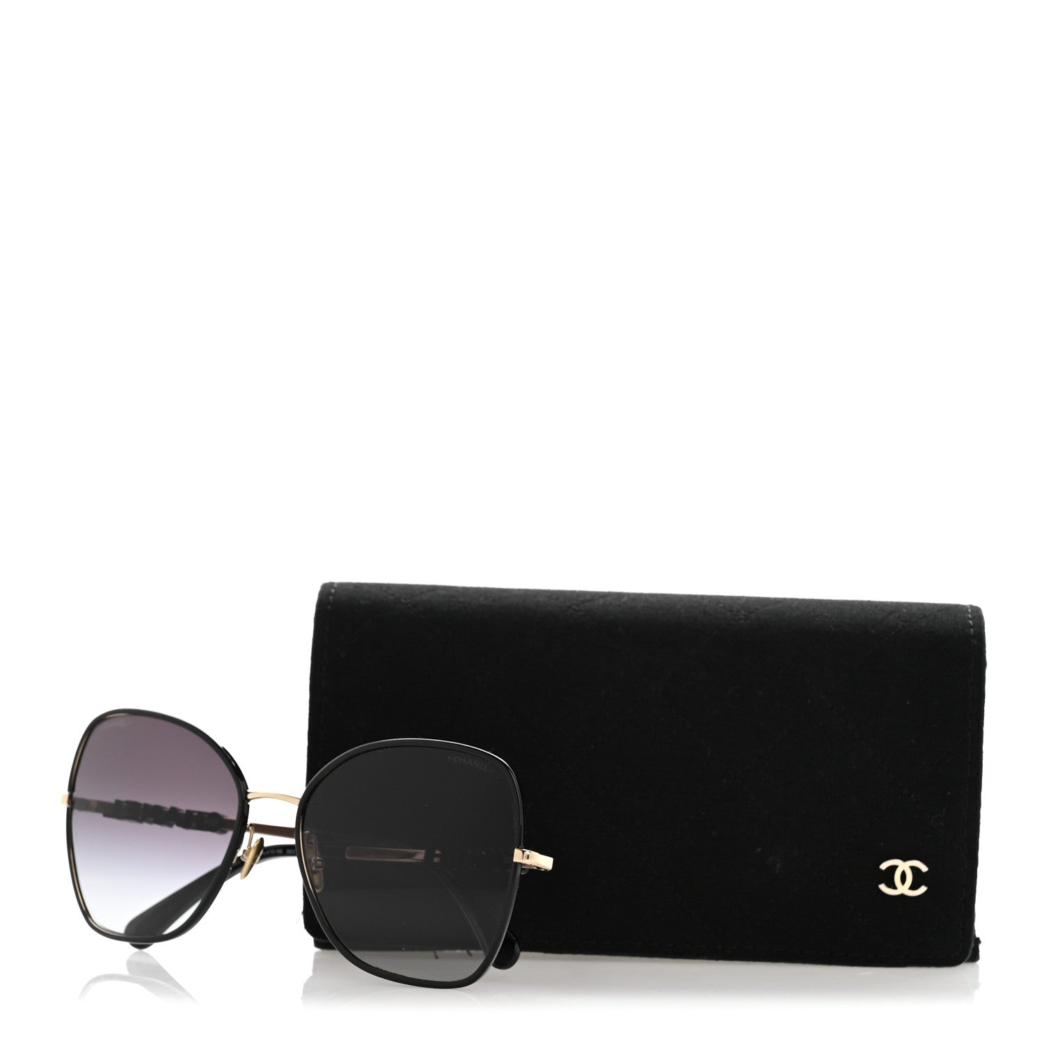 Chanel Metal Butterfly Sunglasses 4283 Black 8 of 8