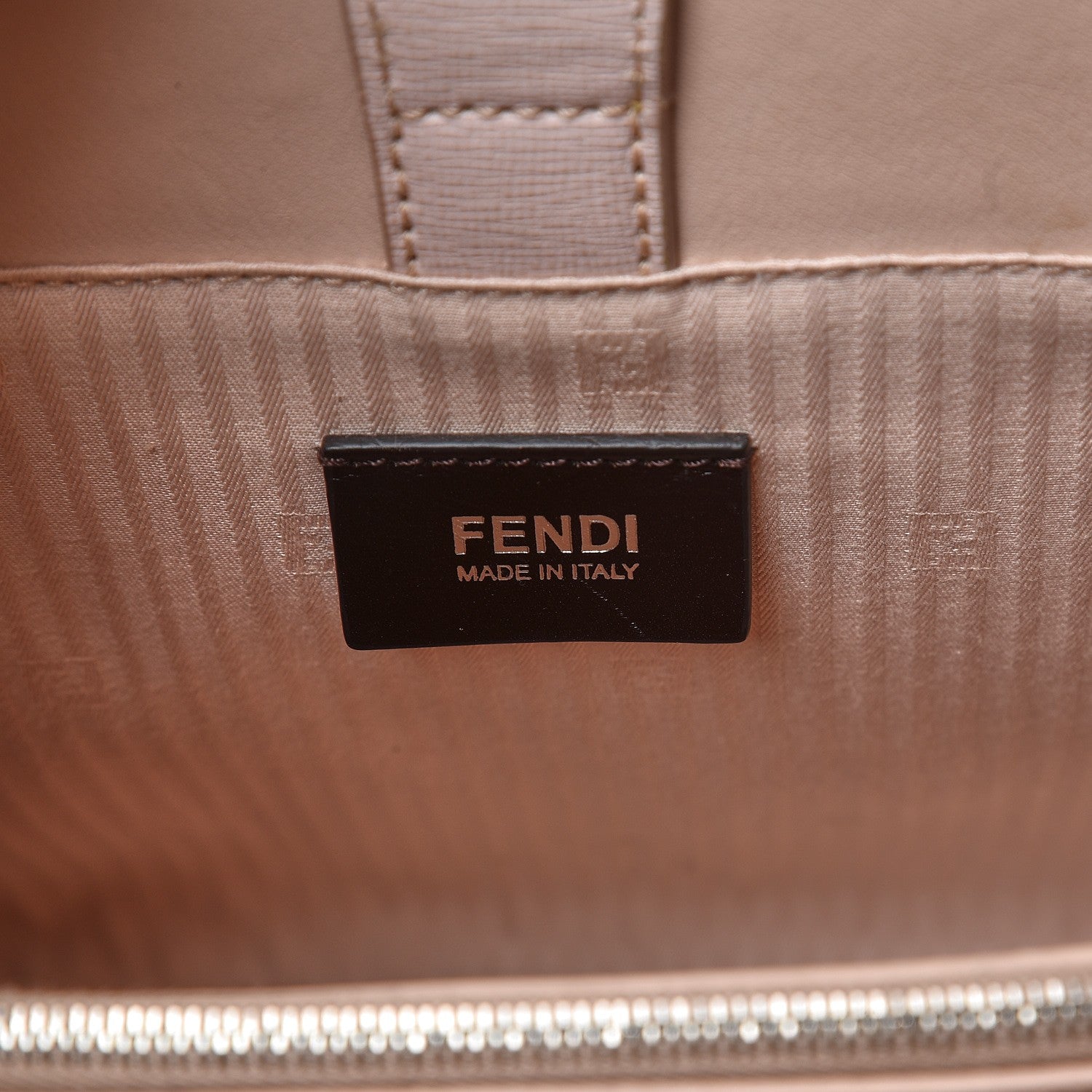 Fendi Vitello Elite Monster Petite 2Jours Tote Rosa Plaster 7 of 13