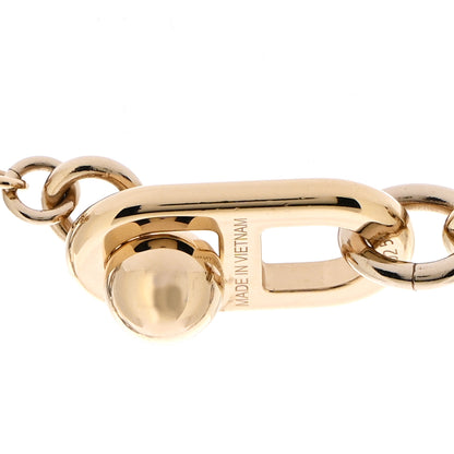 Hermes Buffalo Horn Lacquer Chaine D'Ancre Necklace Black Gold 5 of 7