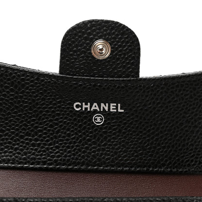 Chanel Caviar Quilted Compact Flap Wallet Black 6 of 9