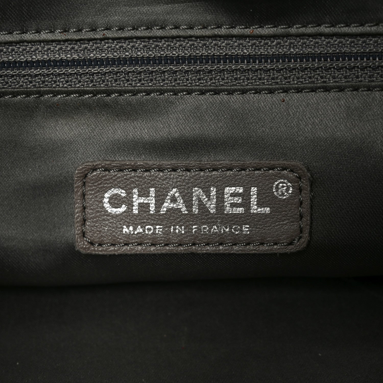 Chanel Distressed Lambskin Lady Braid Bowler Grey 6 of 10