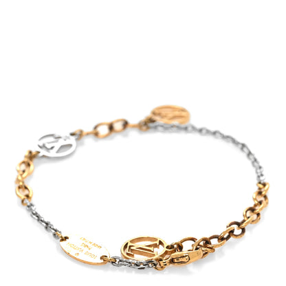 Louis Vuitton Logomania Bracelet Silver Gold 3 of 5