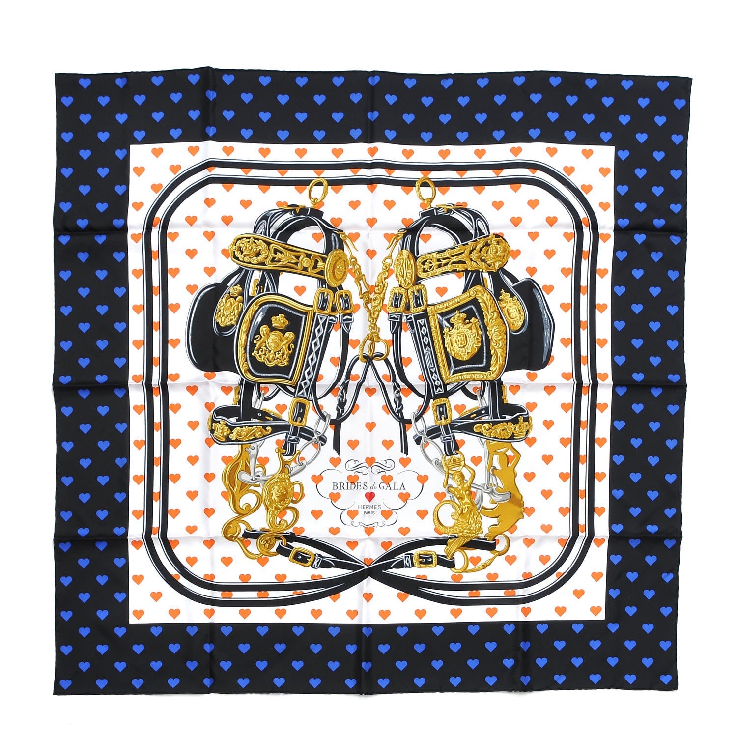 Hermes Silk Brides De Gala Love Scarf 90 1 of 4