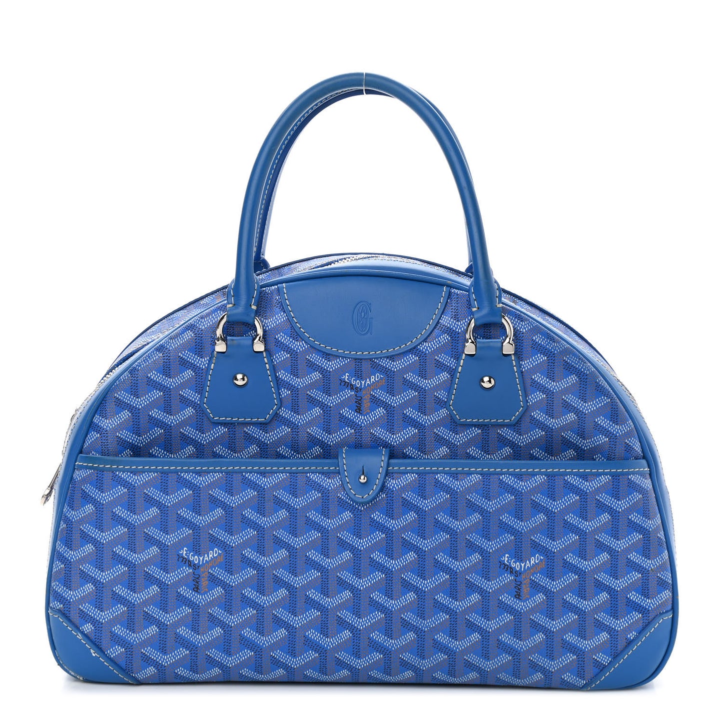 Goyardine Saint Jeanne MM Bowler Blue