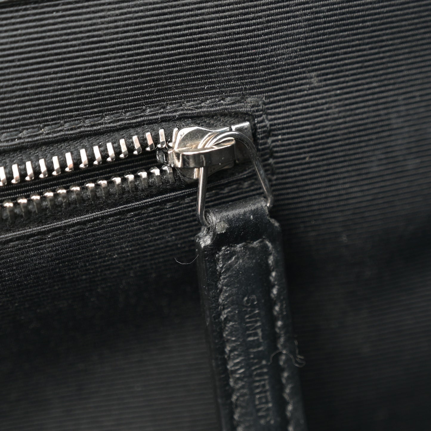 Grain De Poudre Large Tri-Quilt Monogram Satchel Black