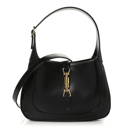 Gucci Boarded Dyana Lux Calfskin Small Jackie 1961 Hobo Black 1 of 12