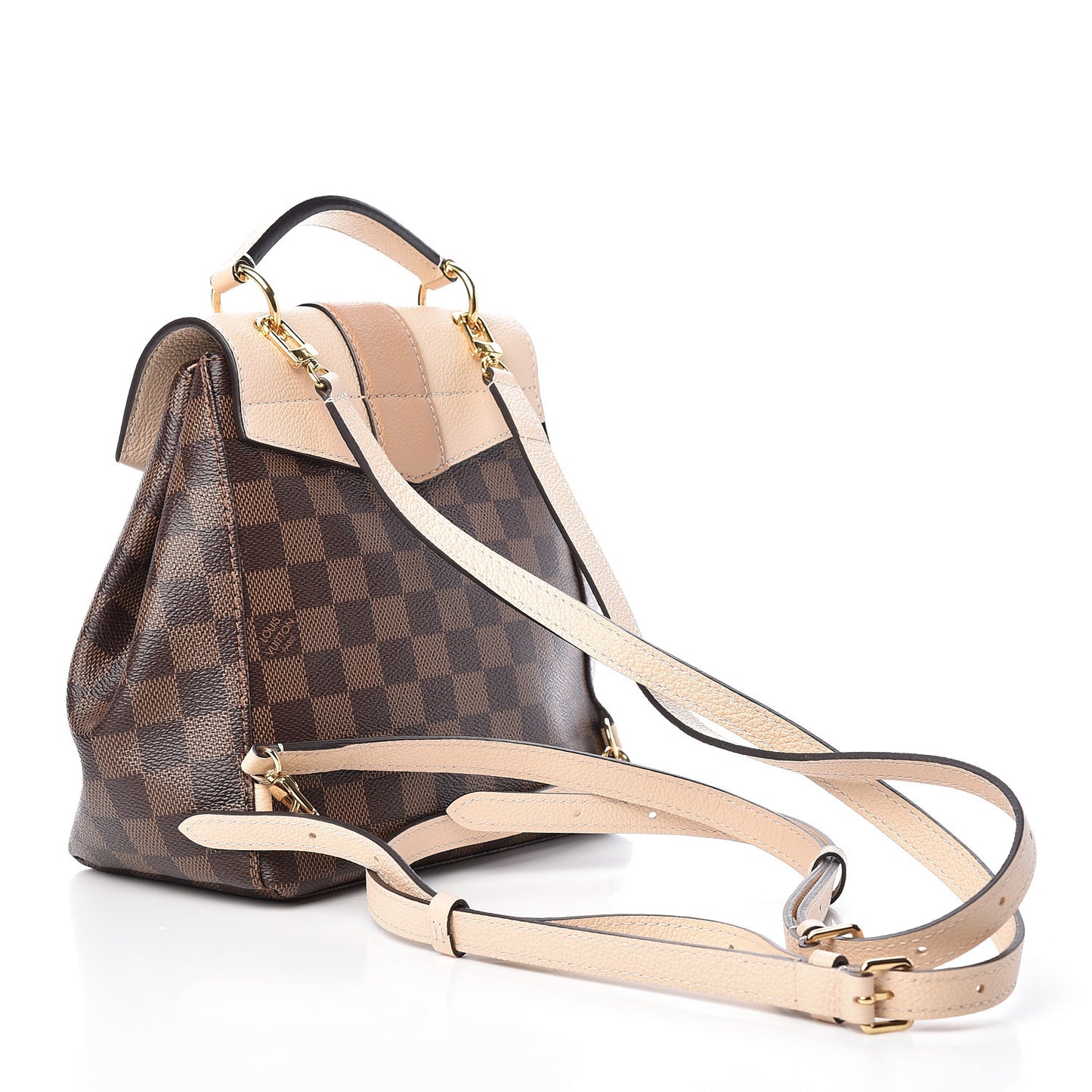 Damier Ebene Clapton Backpack Creme