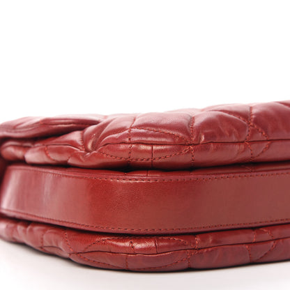Chanel Lambskin Quilted Large Chanel 3 Flap Rouge Fonce 6 of 11