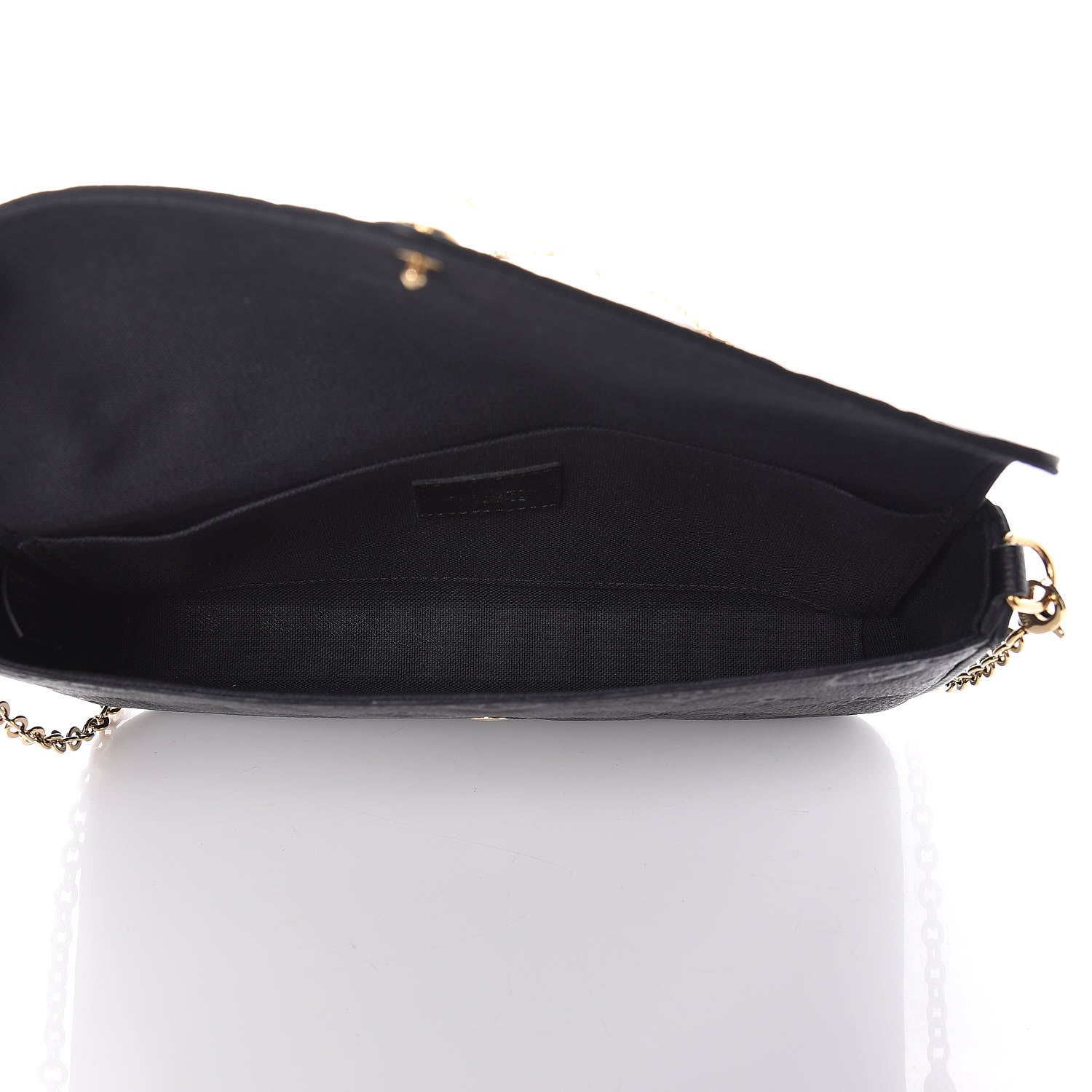 Louis Vuitton Empreinte Pochette Felicie Chain Wallet Black 6 of 12