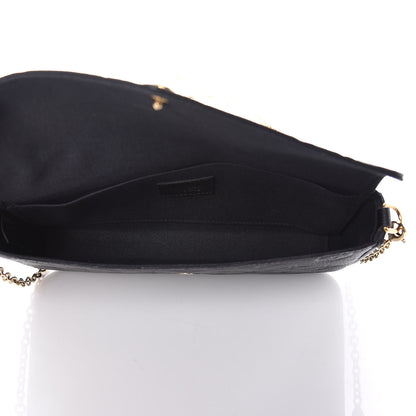 Louis Vuitton Empreinte Pochette Felicie Chain Wallet Black 6 of 12