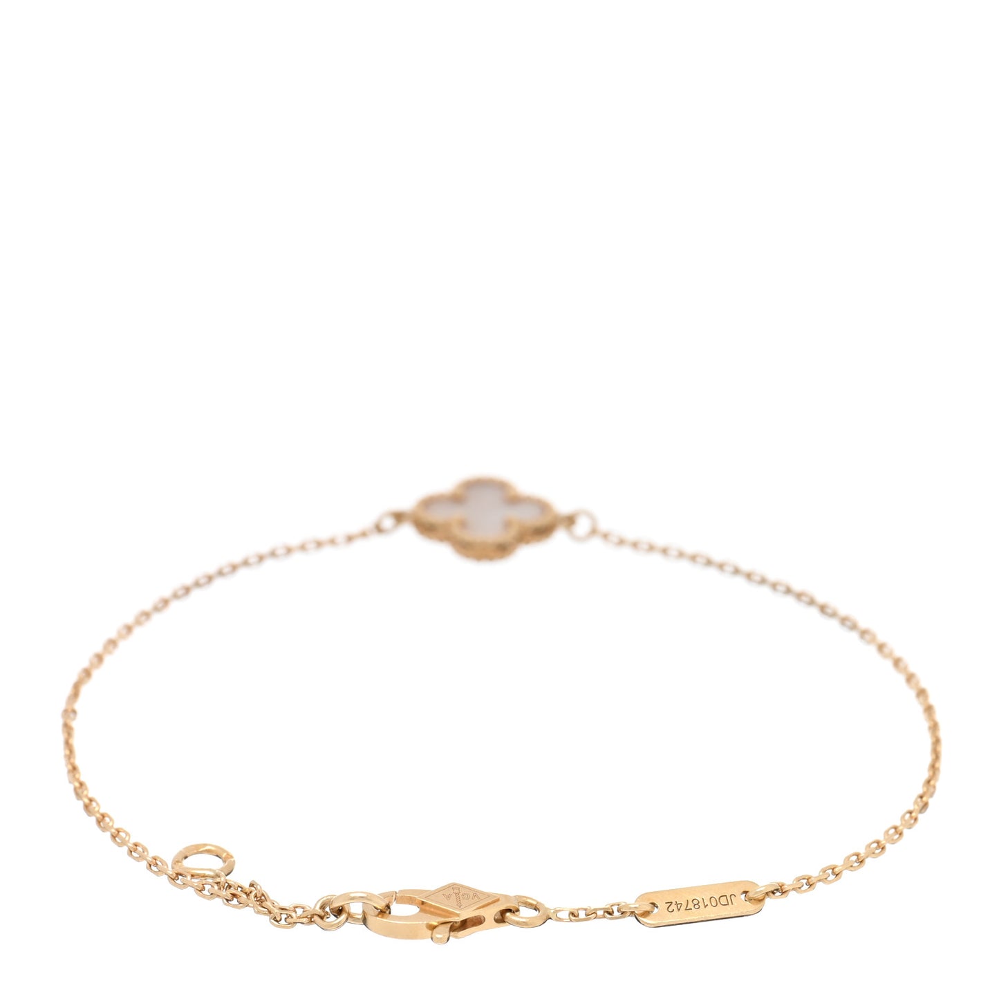 18K Yellow Gold Mother of Pearl Sweet Alhambra Bracelet